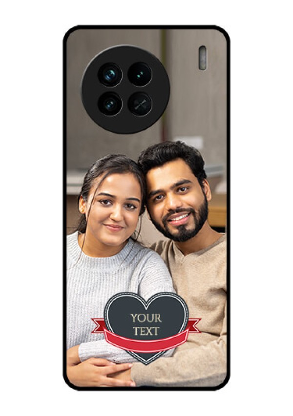 Vivo X90 5G Custom Glass Phone Case - Just Married Couple Design