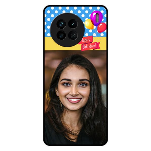Vivo X90 5G Custom Glass Mobile Case - Happy Birthday Design