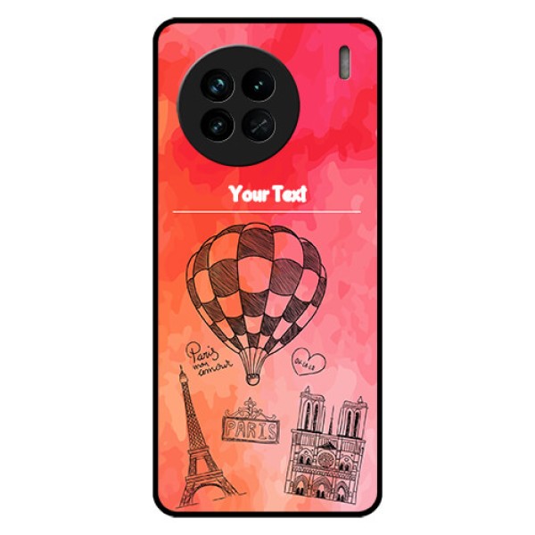 Vivo X90 5G Custom Glass Phone Case - Paris Theme Design