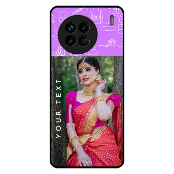 Vivo X90 5G Custom Glass Mobile Case - Birthday Icons Design