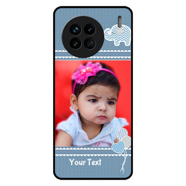 Vivo X90 5G Photo Printing on Glass Case - with Kids Pattern Design
