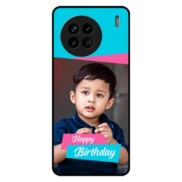 Vivo X90 5G Personalized Glass Phone Case - Image Holder with 2 Color Design