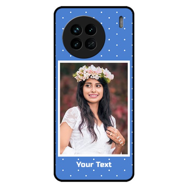 Vivo X90 5G Photo Printing on Glass Case - Polka dots design
