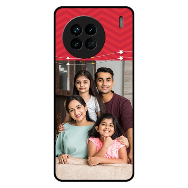 Vivo X90 5G Personalized Glass Phone Case - Happy Family Design