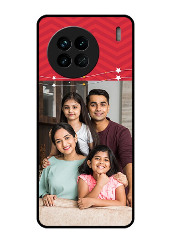 Vivo X90 5G Personalized Glass Phone Case - Happy Family Design