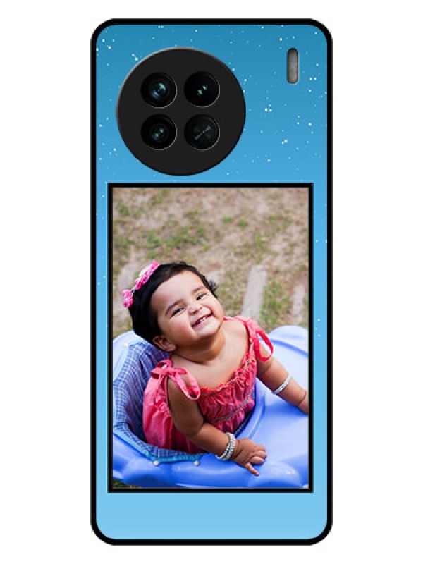 Custom Vivo X90 5G Custom Glass Mobile Case - Wave Pattern Colorful Design