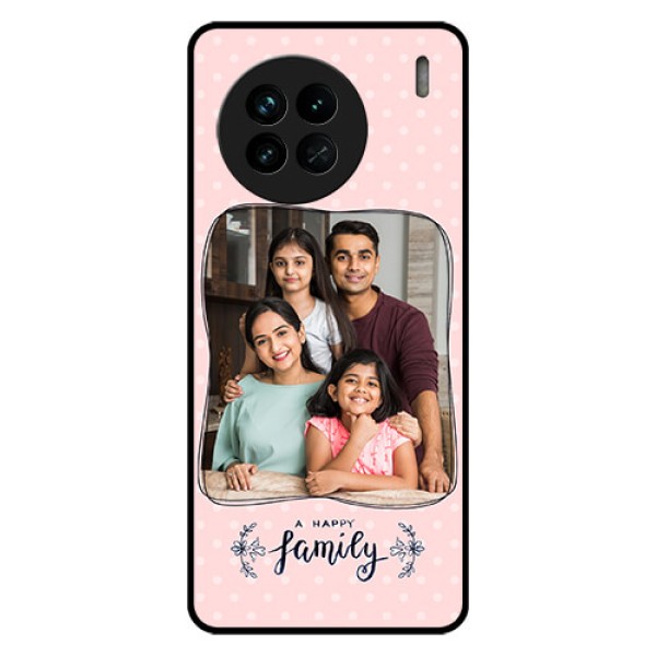 Vivo X90 5G Custom Glass Phone Case - Family with Dots Design