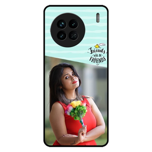 Vivo X90 5G Custom Glass Phone Case - Friends Picture Icon Design