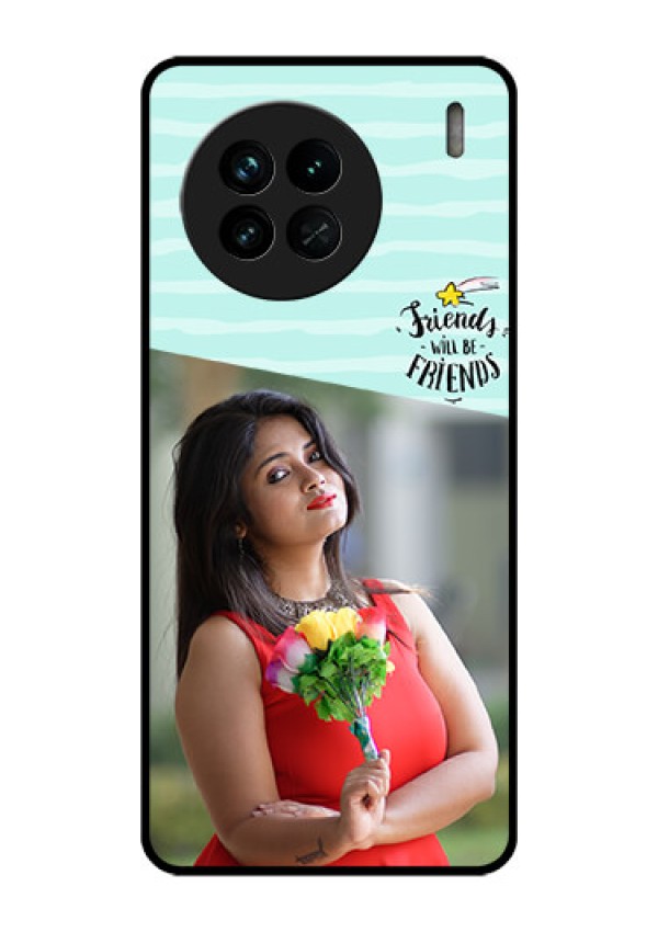 Vivo X90 5G Custom Glass Phone Case - Friends Picture Icon Design