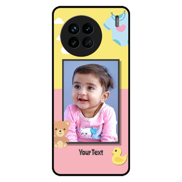 Vivo X90 5G Photo Printing on Glass Case - Kids 2 Color Design