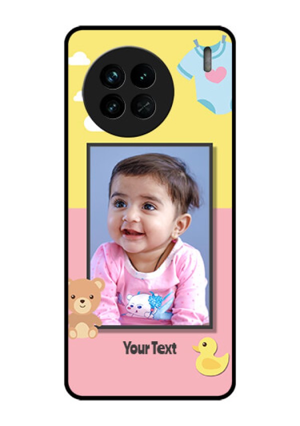 Vivo X90 5G Photo Printing on Glass Case - Kids 2 Color Design