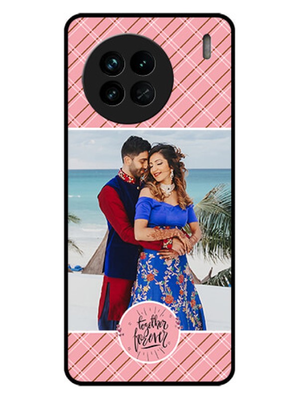 Custom Vivo X90 5G Personalized Glass Phone Case - Together Forever Design