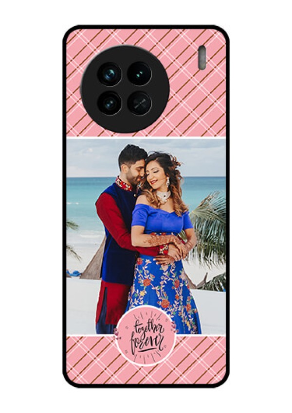 Vivo X90 5G Personalized Glass Phone Case - Together Forever Design
