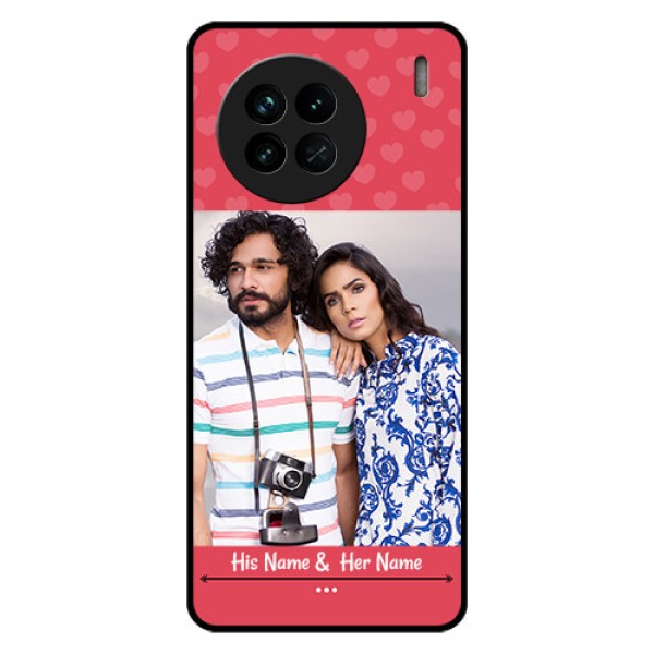 Vivo X90 5G Photo Printing on Glass Case - Simple Love Design