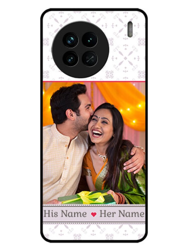 Custom Vivo X90 5G Custom Glass Mobile Case - with Photo and Ethnic Design