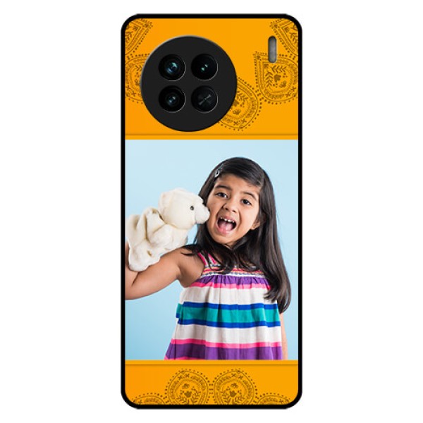 Vivo X90 5G Personalized Glass Phone Case - Photo Wedding Design