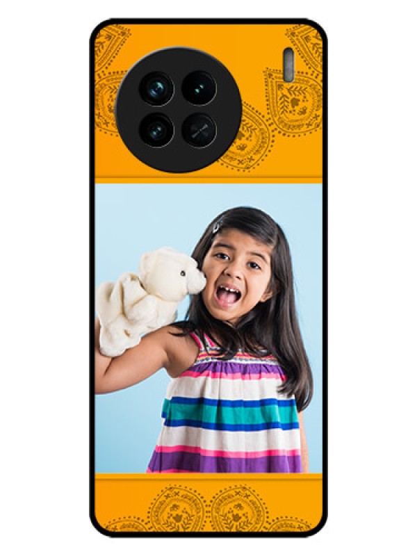 Custom Vivo X90 5G Personalized Glass Phone Case - Photo Wedding Design