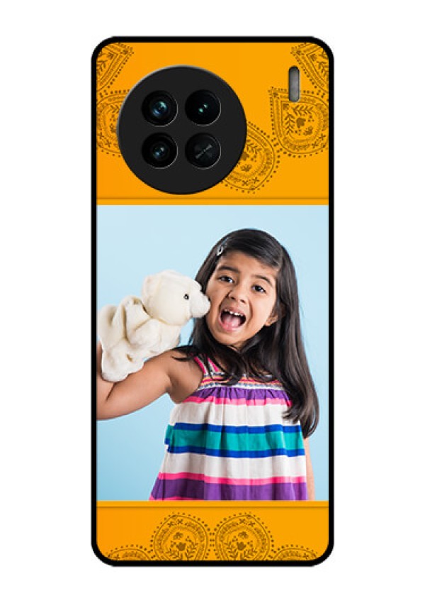 Vivo X90 5G Personalized Glass Phone Case - Photo Wedding Design