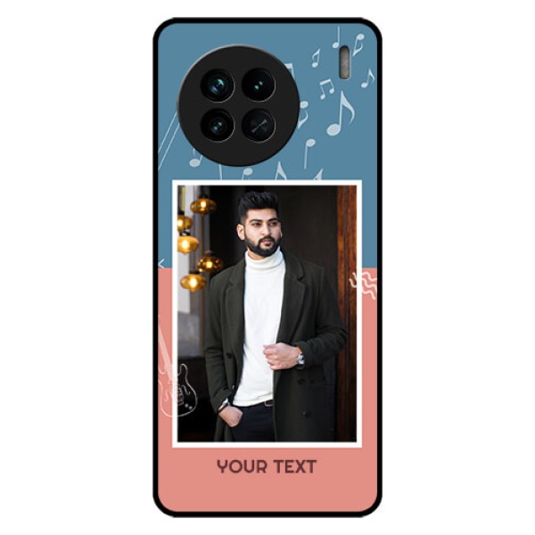 Vivo X90 5G Photo Printing on Glass Case - with Color Musical Note Design Vivo X90 5G Photo Printing on Glass Case - with Color Musical Note Design
