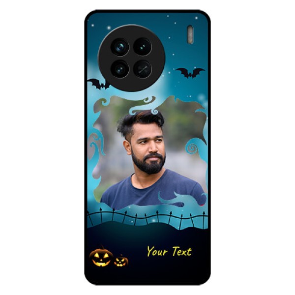 Vivo X90 5G Custom Glass Phone Case - Halloween frame design