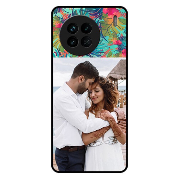 Vivo X90 5G Photo Printing on Glass Case - Watercolor Floral Design