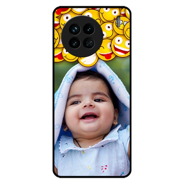Vivo X90 5G Custom Glass Mobile Case - with Smiley Emoji Design