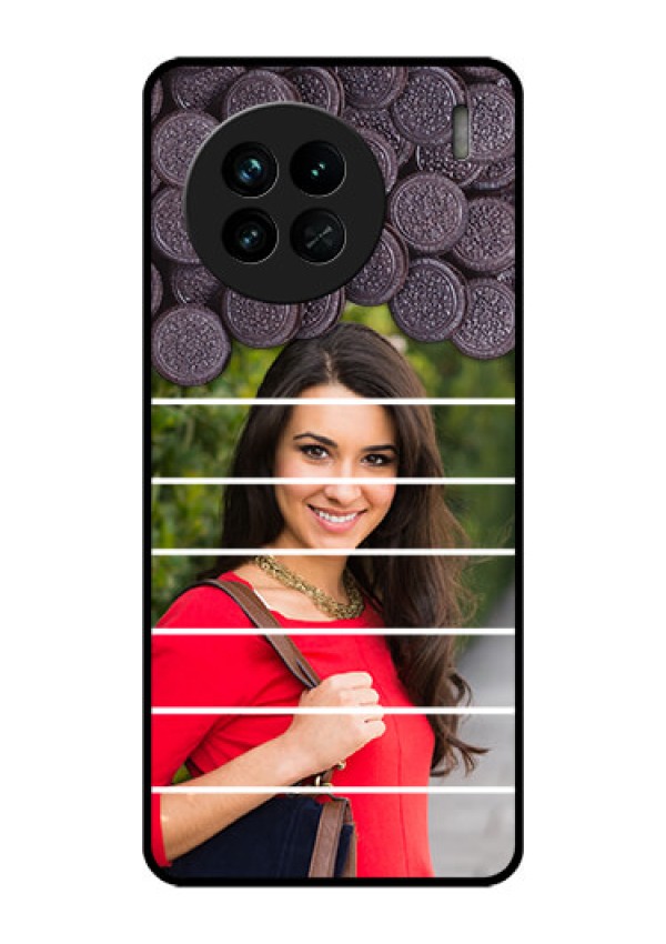 Vivo X90 5G Custom Glass Phone Case - with Oreo Biscuit Design