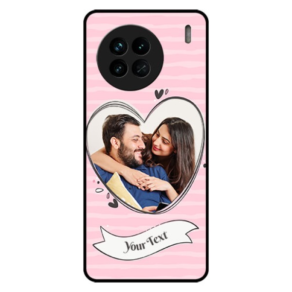 Vivo X90 5G Custom Glass Phone Case - Vintage Heart Design