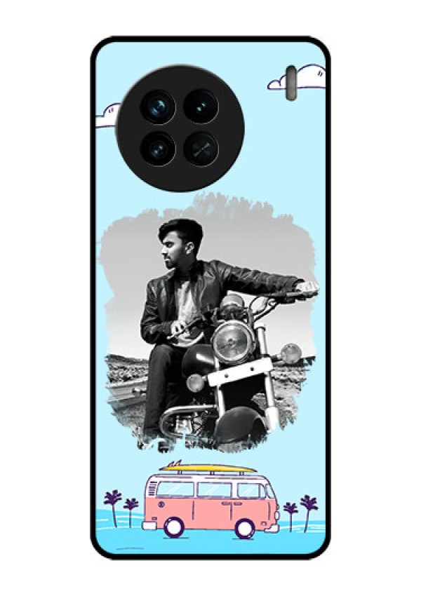 Vivo X90 5G Photo Printing on Glass Case - Travel & Adventure Design