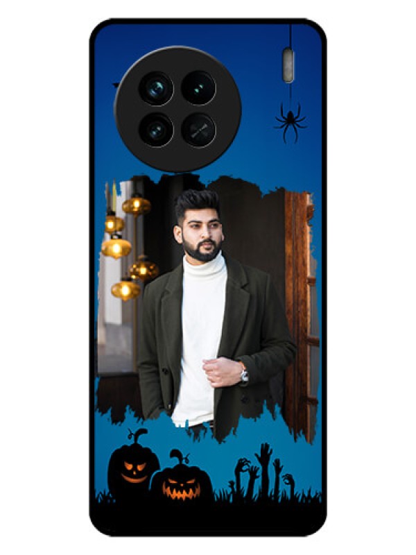 Custom Vivo X90 5G Photo Printing on Glass Case - with pro Halloween design