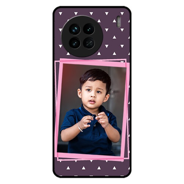 Vivo X90 5G Custom Glass Mobile Case - Triangle Pattern Dotted Design Vivo X90 5G Custom Glass Mobile Case - Triangle Pattern Dotted Design