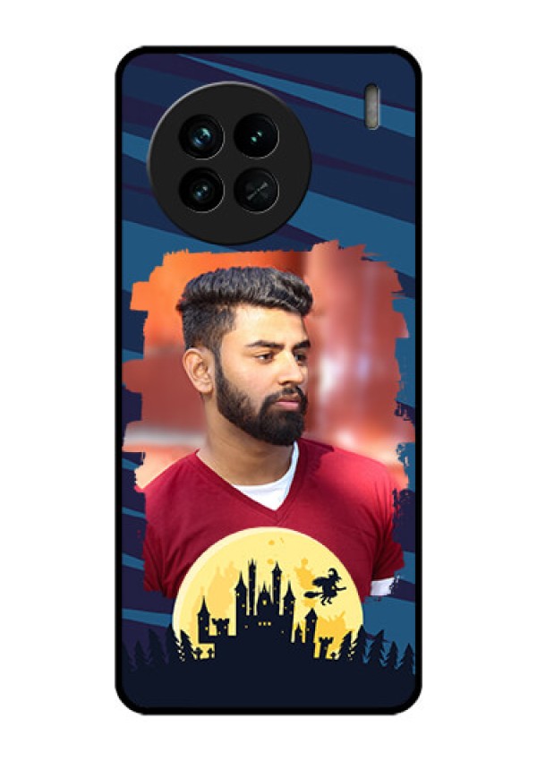 Vivo X90 5G Photo Printing on Glass Case - Halloween Witch Design