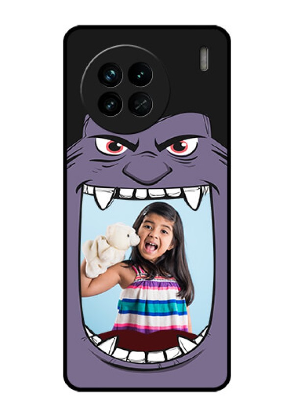 Vivo X90 5G Custom Glass Phone Case - Angry Monster Design