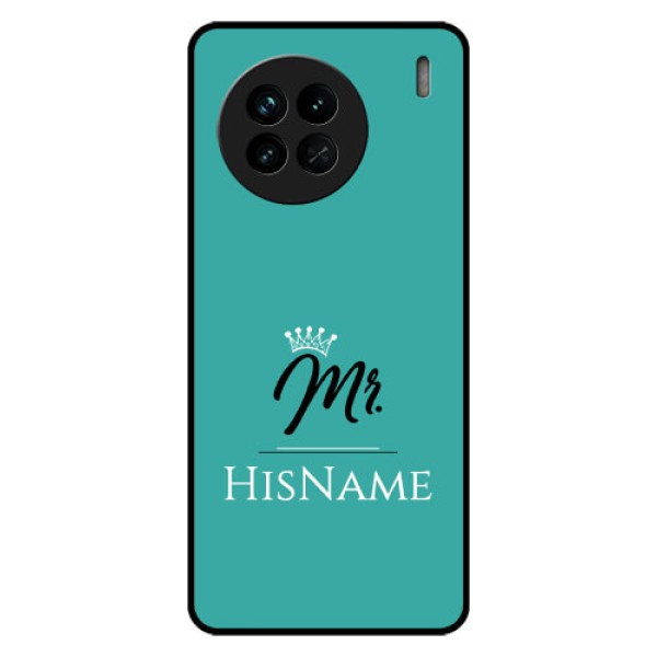 Vivo X90 5G Custom Glass Phone Case Mr with Name
