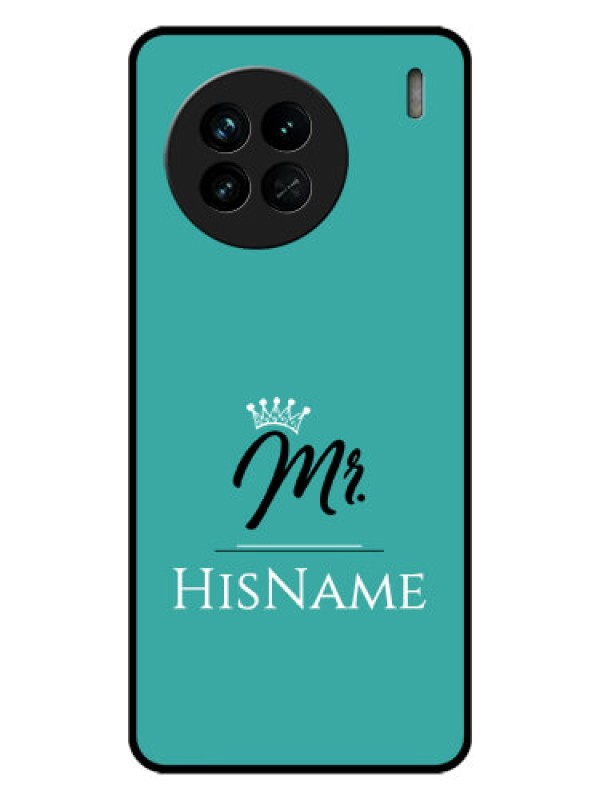 Custom Vivo X90 5G Custom Glass Phone Case Mr with Name