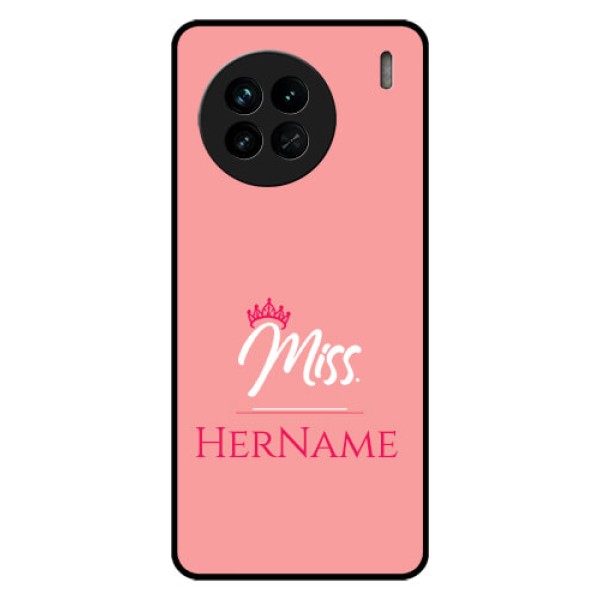 Vivo X90 5G Custom Glass Phone Case Mrs with Name