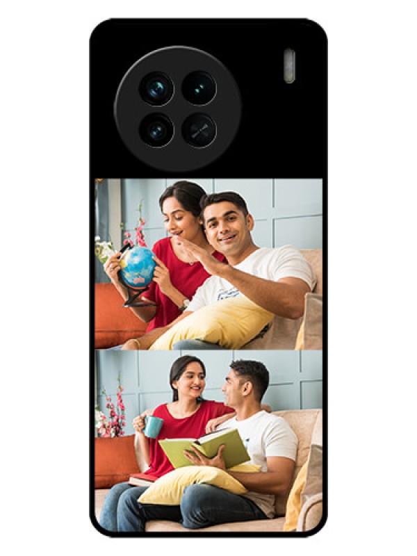 Custom Vivo X90 5G 2 Images on Glass Phone Cover