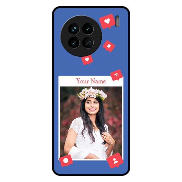 Vivo X90 5G Custom Glass Phone Case - Like Share And Comment Design Vivo X90 5G Custom Glass Phone Case - Like Share And Comment Design