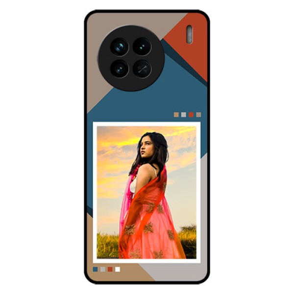 Vivo X90 5G Personalized Glass Phone Case - Retro color pallet Design Vivo X90 5G Personalized Glass Phone Case - Retro color pallet Design