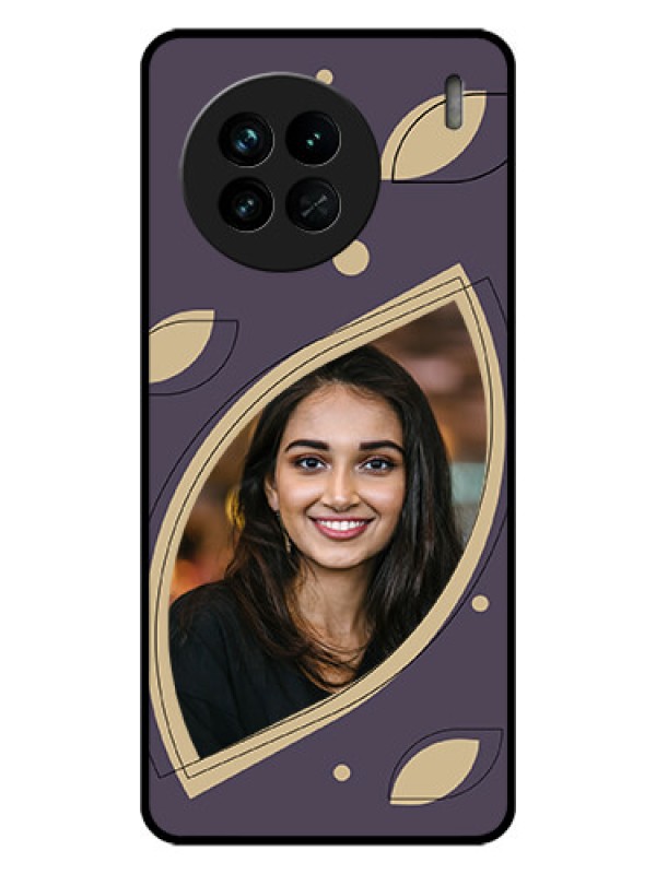 Custom Vivo X90 5G Custom Glass Mobile Case - Falling Leaf Design