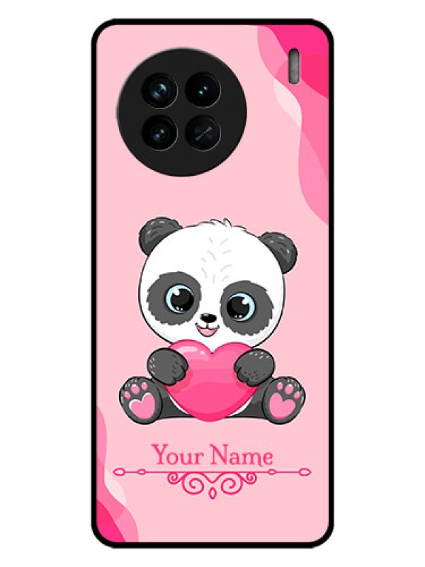 Custom Vivo X90 5G Custom Glass Mobile Case - Cute Panda Design