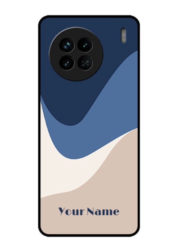 Vivo X90 5G Custom Glass Phone Case - Abstract Drip Art Design