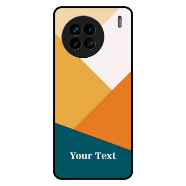 Vivo X90 5G Personalized Glass Phone Case - Stacked Multi-colour Design Vivo X90 5G Personalized Glass Phone Case - Stacked Multi-colour Design