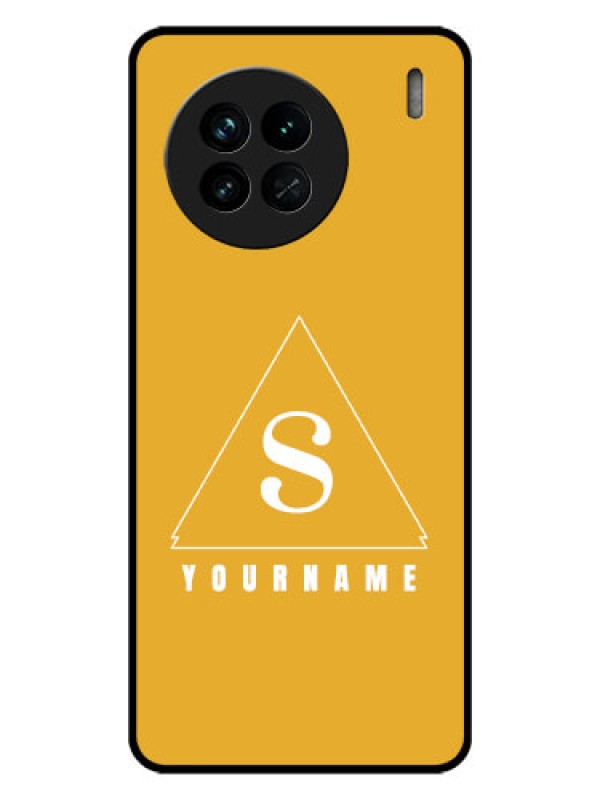 Custom Vivo X90 5G Personalized Glass Phone Case - simple triangle Design