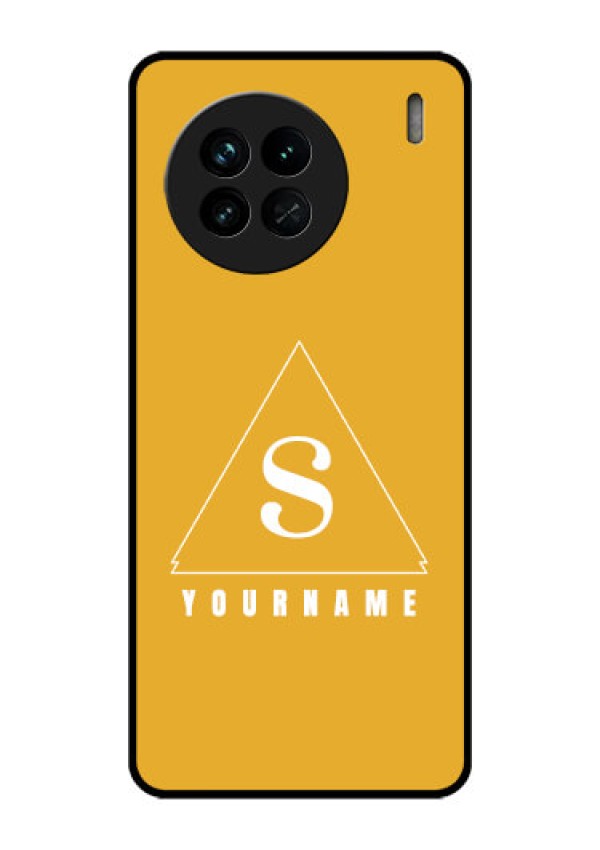 Vivo X90 5G Personalized Glass Phone Case - simple triangle Design
