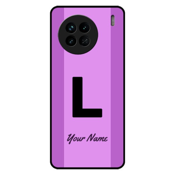 Vivo X90 5G Custom Glass Phone Case - Tricolor custom text Design