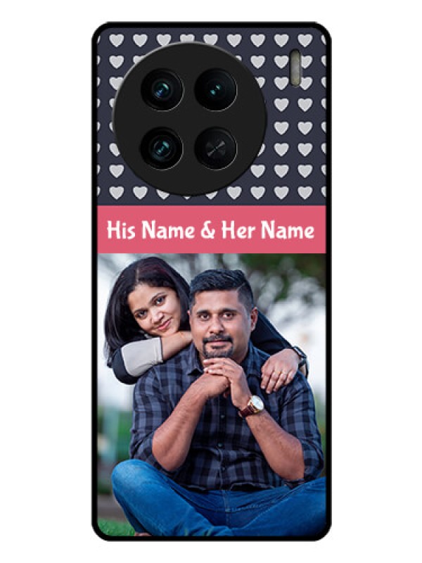 Custom Vivo X90 Pro 5G Custom Glass Mobile Case - Love Symbols Design