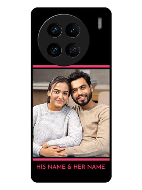 Custom Vivo X90 Pro 5G Custom Glass Mobile Case - with Add Text Design