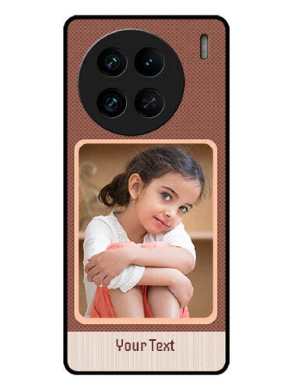 Custom Vivo X90 Pro 5G Custom Glass Phone Case - Simple Pic Upload Design