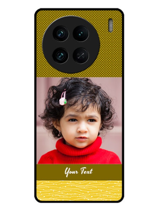 Custom Vivo X90 Pro 5G Custom Glass Phone Case - Simple Green Color Design